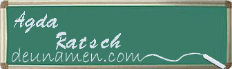 Agda Ratsch Visitenkarte